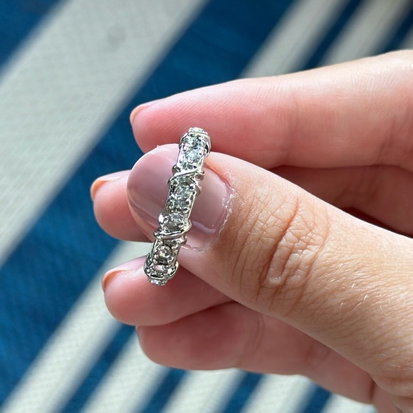 New very Sparkly Shiny Silver 925 plated Ring - Picture 7 of 7